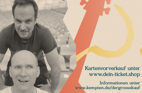 Veranstaltunsgbild mit den beiden Musikern Mitsch Oko und Rainer von Vielen