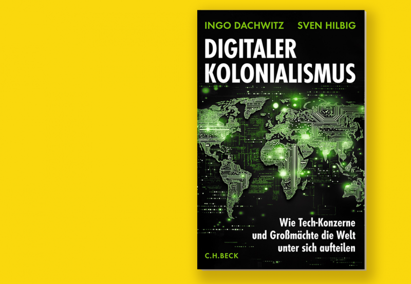 Buchcover auf gelbem Hintergrund